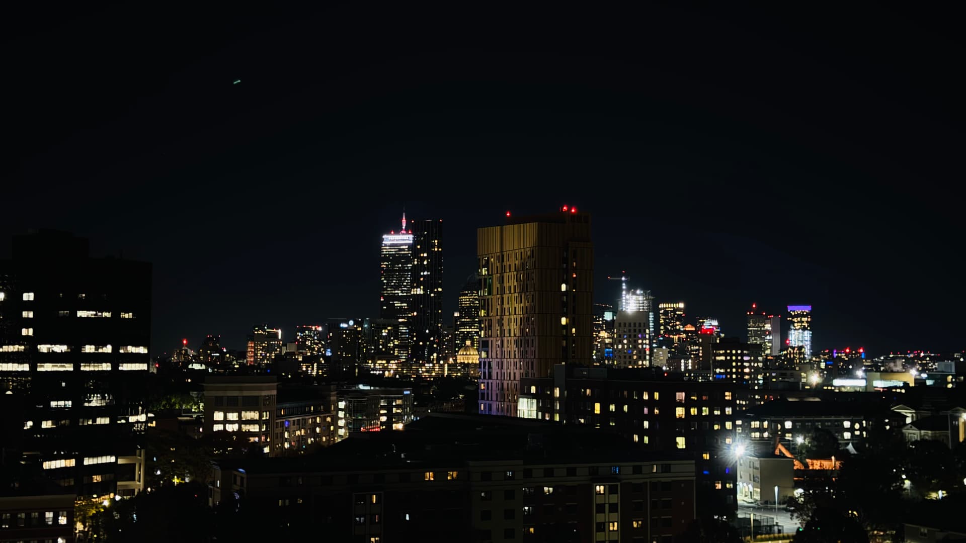 Boston Night Skyline